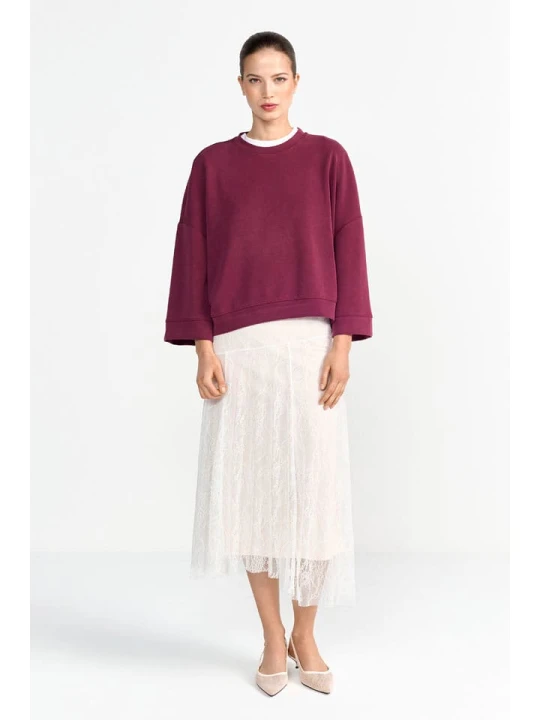 Zdjęcie produktu Rich & Royal Bluza w kolorze czerwonym rozmiar: XS