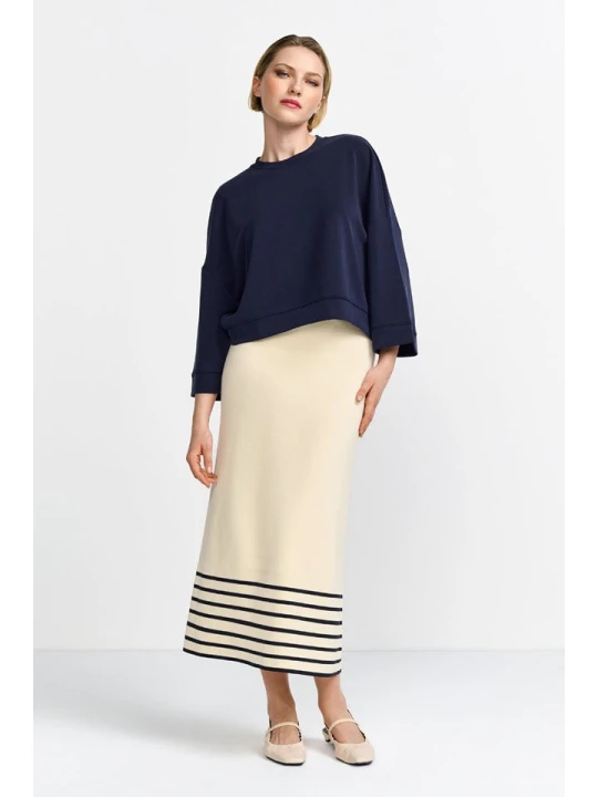 Zdjęcie produktu Rich & Royal Bluza w kolorze granatowym rozmiar: S