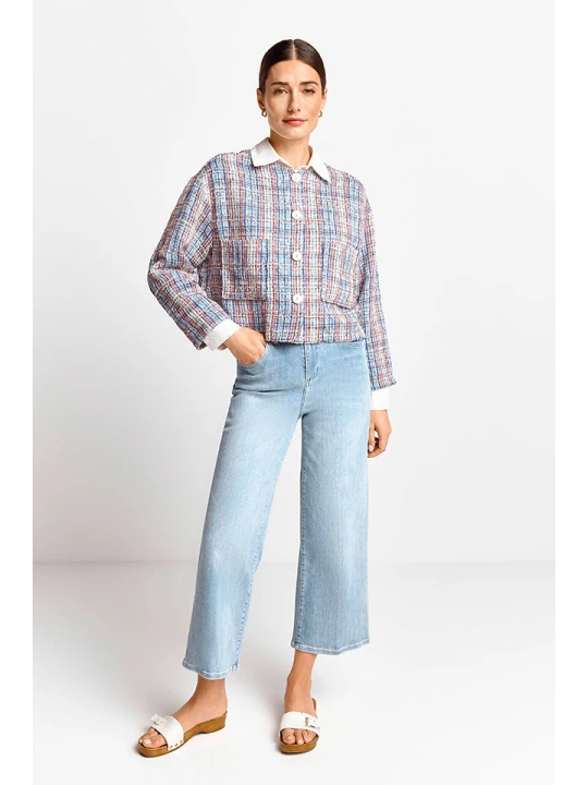 Zdjęcie produktu Rich & Royal Bluza w kolorze niebiesko-pomarańczowym rozmiar: L