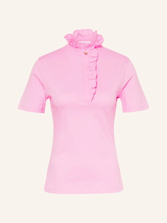 Zdjęcie produktu Rich & Royal Koszulka Z Falbanami rosa MOCNORÓŻOWY