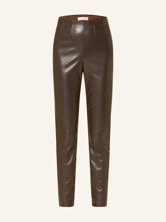 Zdjęcie produktu Rich & Royal Legginsy Z Imitacji Skóry braun CIEMNOBRĄZOWY