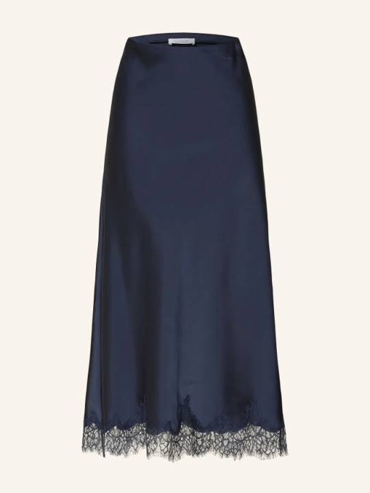 Zdjęcie produktu Rich & Royal Satynowa Spódnica Z Koronką blau GRANATOWY