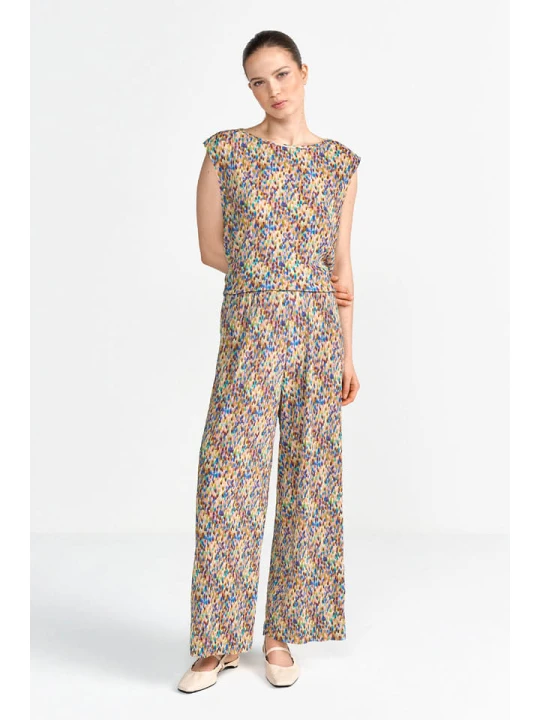 Zdjęcie produktu Rich & Royal Spodnie ze wzorem rozmiar: L colorful