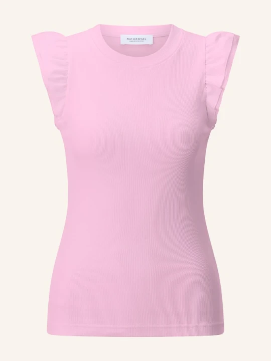 Zdjęcie produktu Rich & Royal Top Z Falbanami rosa RÓŻOWY