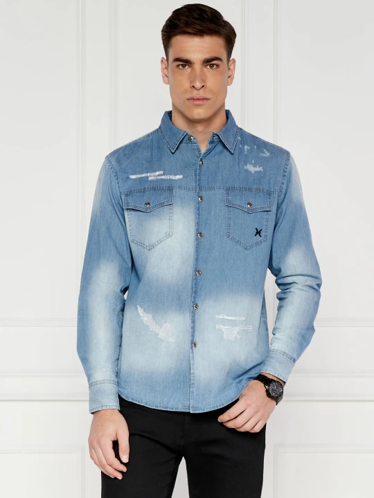 Zdjęcie produktu Richmond X Jeansowa koszula NIKIA | Regular Fit niebieski