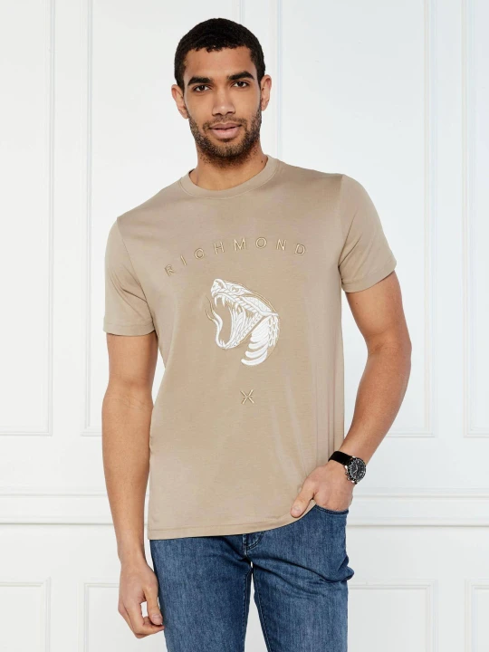 Zdjęcie produktu Richmond X T-shirt NEUMAN | Regular Fit beżowy