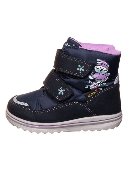 Zdjęcie produktu Richter Shoes Botki zimowe "Freestyle" w kolorze fioletowym rozmiar: 24