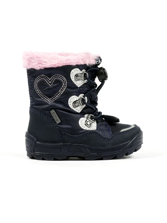Zdjęcie produktu Richter Shoes Botki zimowe w kolorze granatowo-jasnoróżowym rozmiar: 21