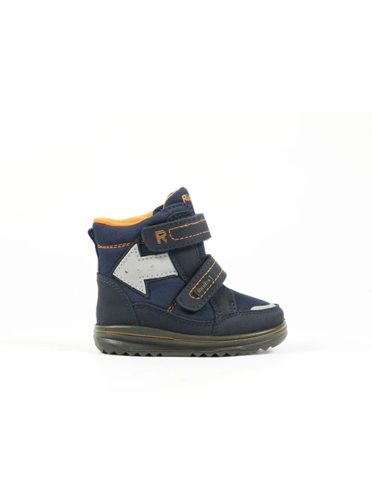 Zdjęcie produktu Richter Shoes Botki zimowe w kolorze pomarańczowo-granatowym rozmiar: 21
