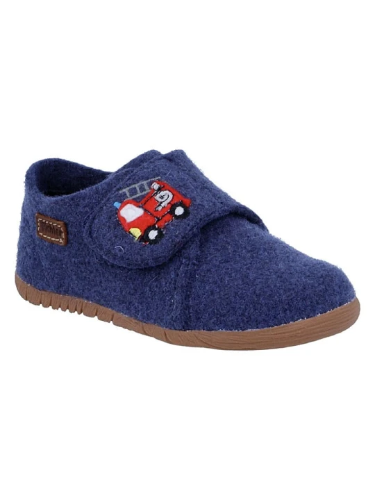 Zdjęcie produktu Richter Shoes Kapcie "Filzi" w kolorze niebieskim rozmiar: 20