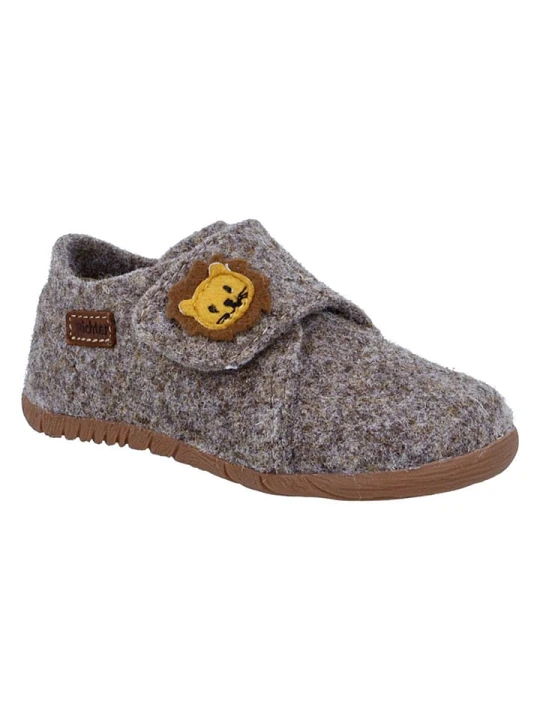 Zdjęcie produktu Richter Shoes Kapcie "Filzi" w kolorze szarym rozmiar: 21