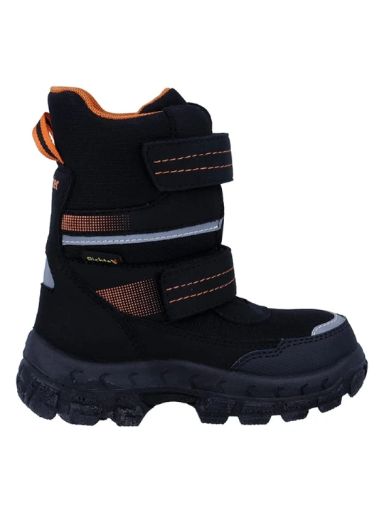 Zdjęcie produktu Richter Shoes Kozaki zimowe "Davos" w kolorze czarno-pomarańczowym rozmiar: 29