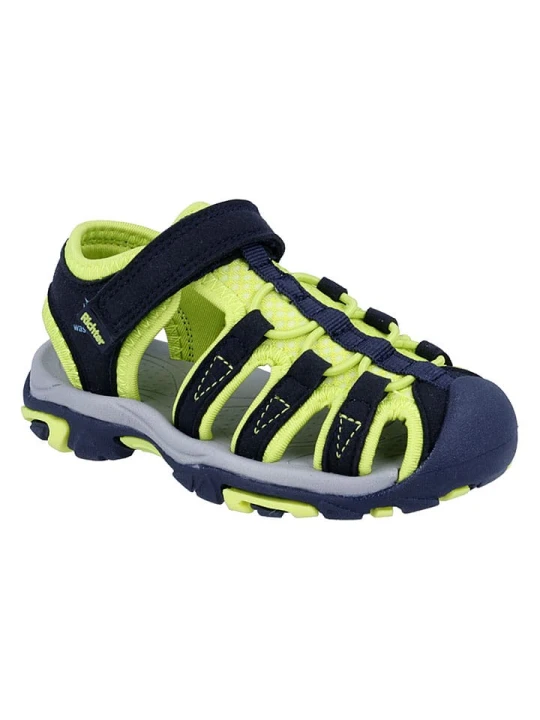 Zdjęcie produktu Richter Shoes Półsandały "Boulder" w kolorze czarno-żółtym rozmiar: 30
