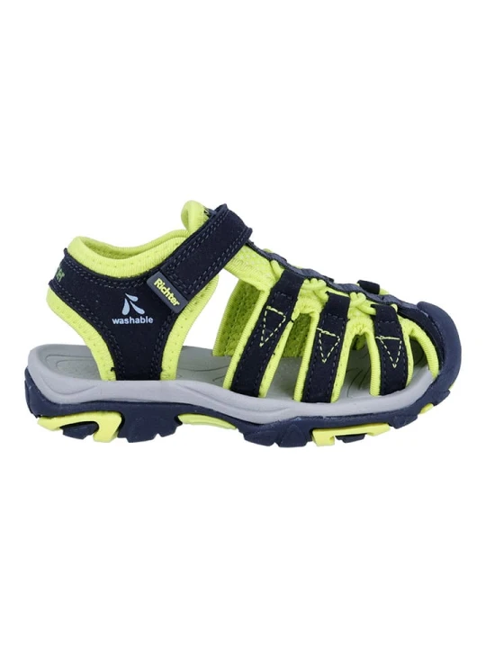 Zdjęcie produktu Richter Shoes Półsandały "Boulder" w kolorze granatowo-zielonym rozmiar: 31