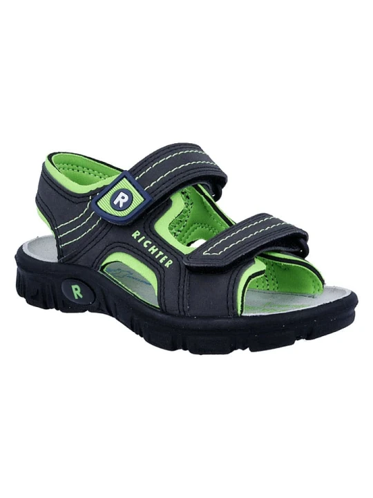Zdjęcie produktu Richter Shoes Sandały "Adventure" w kolorze czarnym rozmiar: 30