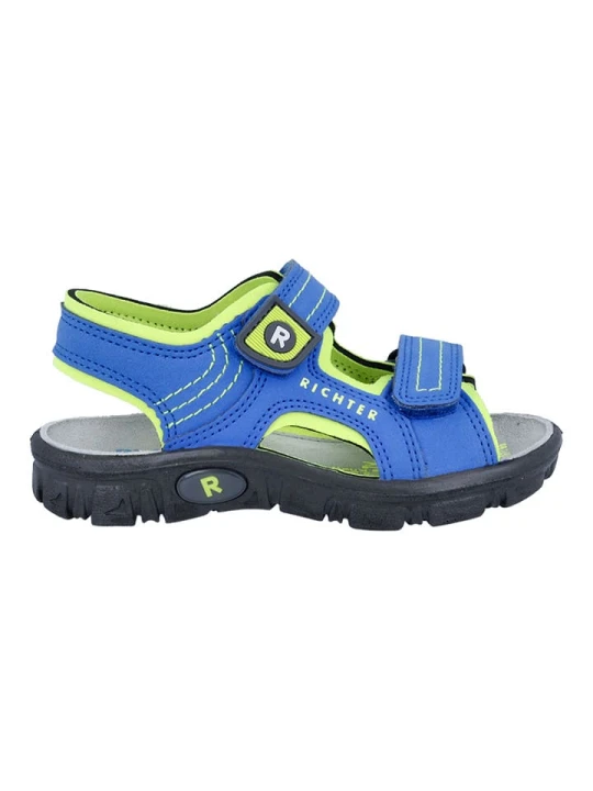 Zdjęcie produktu Richter Shoes Sandały "Adventure" w kolorze niebiesko-zielonym rozmiar: 40