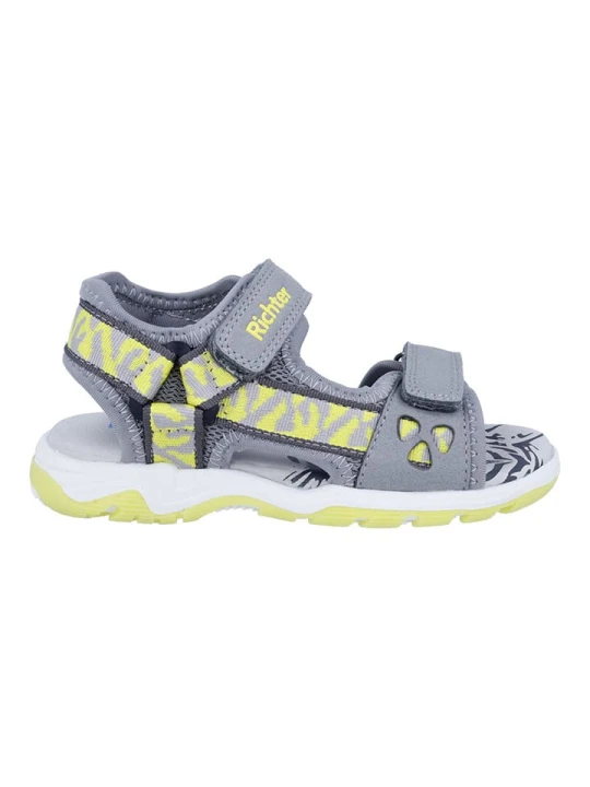 Zdjęcie produktu Richter Shoes Sandały "Leon" w kolorze szaro-żółtym rozmiar: 34