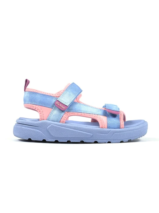 Zdjęcie produktu Richter Shoes Sandały w kolorze błękitno-jasnoróżowym rozmiar: 26