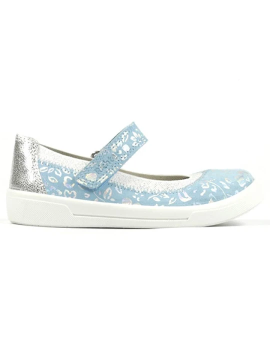 Zdjęcie produktu Richter Shoes Skórzane baleriny w kolorze błękitnym rozmiar: 27