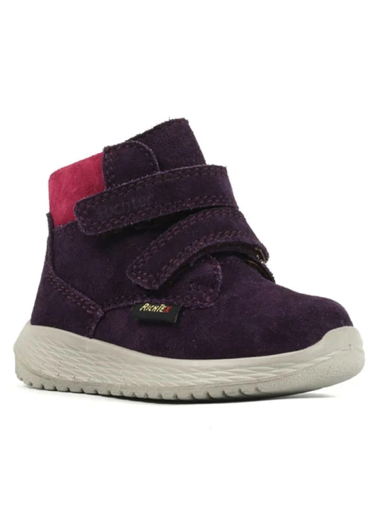 Zdjęcie produktu Richter Shoes Skórzane botki "Timmy" w kolorze ciemnofioletowym rozmiar: 27