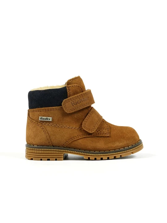 Zdjęcie produktu Richter Shoes Skórzane botki w kolorze brązowym rozmiar: 24