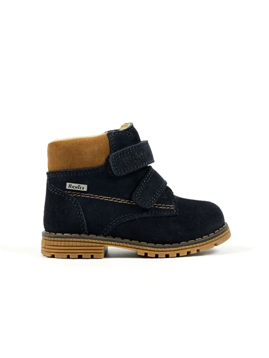 Zdjęcie produktu Richter Shoes Skórzane botki w kolorze granatowym rozmiar: 23