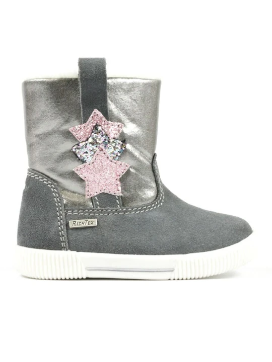 Zdjęcie produktu Richter Shoes Skórzane botki w kolorze szarym rozmiar: 20
