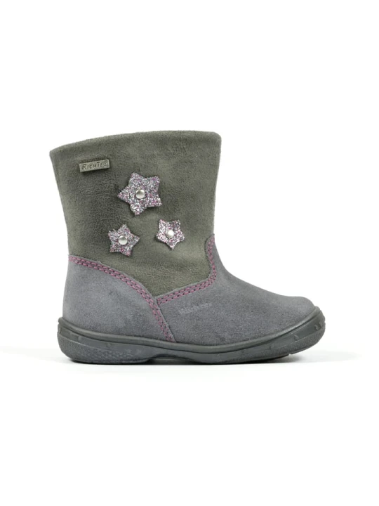 Zdjęcie produktu Richter Shoes Skórzane botki zimowe w kolorze szarym rozmiar: 25