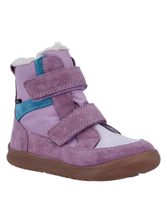 Zdjęcie produktu Richter Shoes Skórzane buty barefoot "Samy" w kolorze fioletowym rozmiar: 27