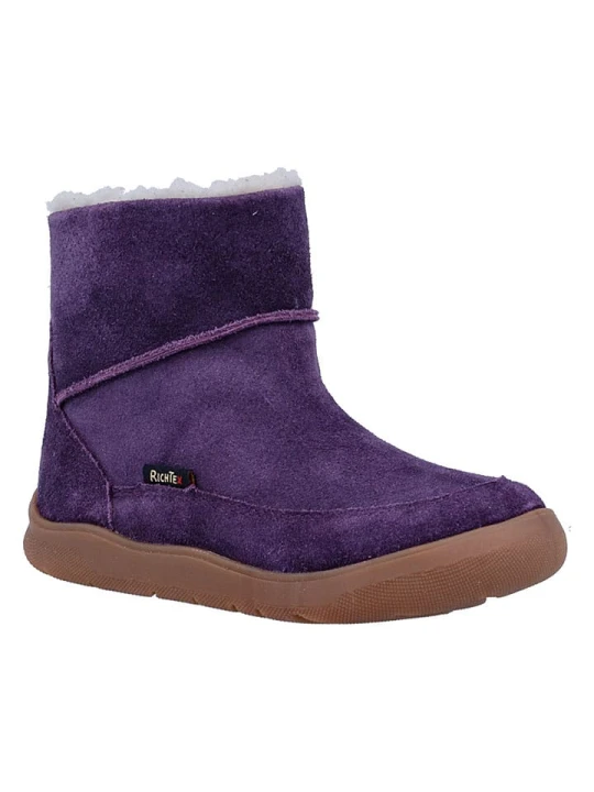 Zdjęcie produktu Richter Shoes Skórzane buty barefoot "Samy" w kolorze fioletowym rozmiar: 31