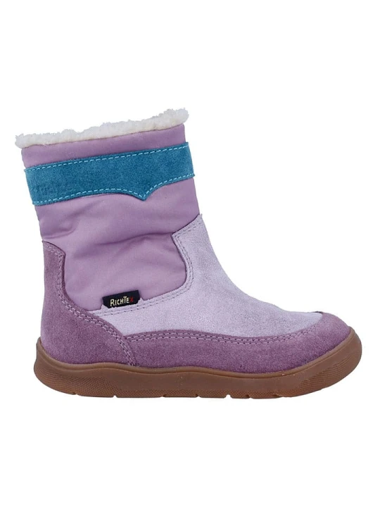 Zdjęcie produktu Richter Shoes Skórzane buty barefoot "Samy" w kolorze fioletowym rozmiar: 34