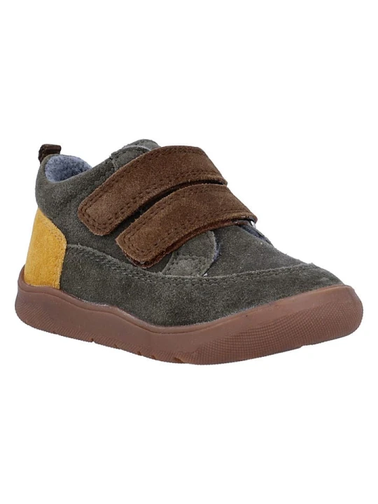 Zdjęcie produktu Richter Shoes Skórzane buty barefoot "Samy" w kolorze jasnobrązowo-oliwkowym rozmiar: 30