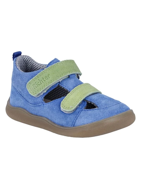 Zdjęcie produktu Richter Shoes Skórzane buty "Samy" w kolorze niebieskim do chodzenia na boso rozmiar: 20