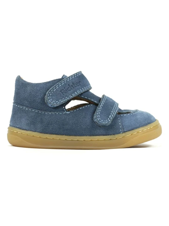 Zdjęcie produktu Richter Shoes Skórzane buty w kolorze niebieskim do chodzenia na boso rozmiar: 25