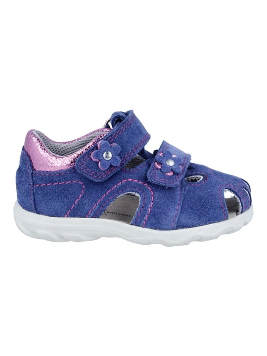 Zdjęcie produktu Richter Shoes Skórzane półsandały "Juno" w kolorze niebieskim rozmiar: 28