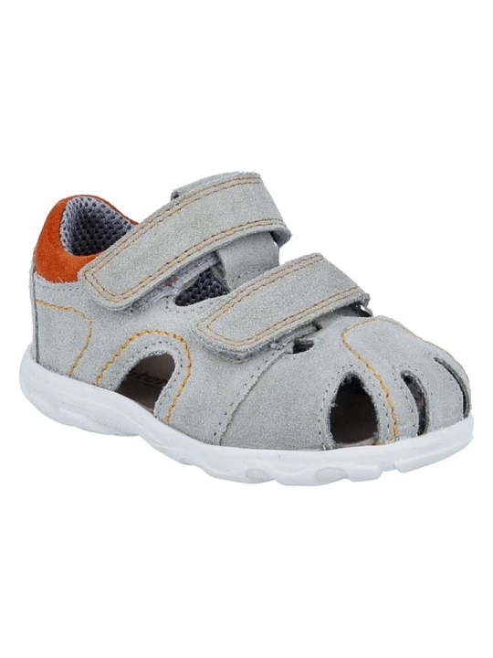 Zdjęcie produktu Richter Shoes Skórzane półsandały "Juno" w kolorze szarym rozmiar: 29