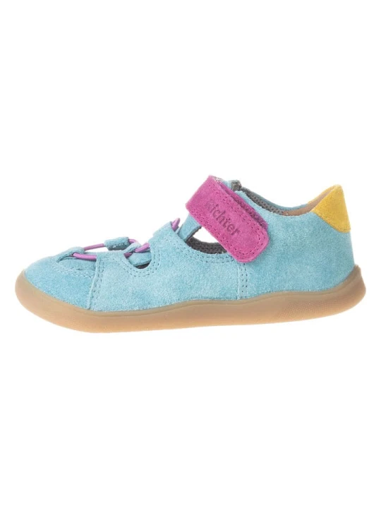 Zdjęcie produktu Richter Shoes Skórzane półsandały "Samy" w kolorze błękitnym rozmiar: 28