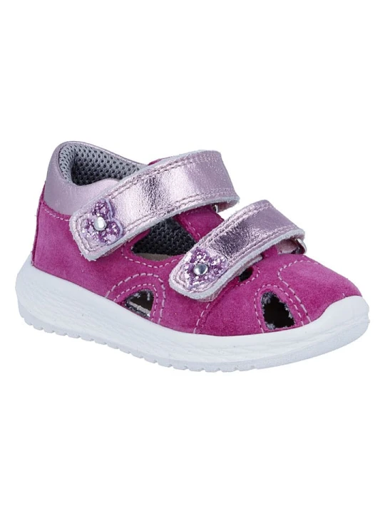 Zdjęcie produktu Richter Shoes Skórzane półsandały "Timmy" w kolorze fioletowym rozmiar: 21