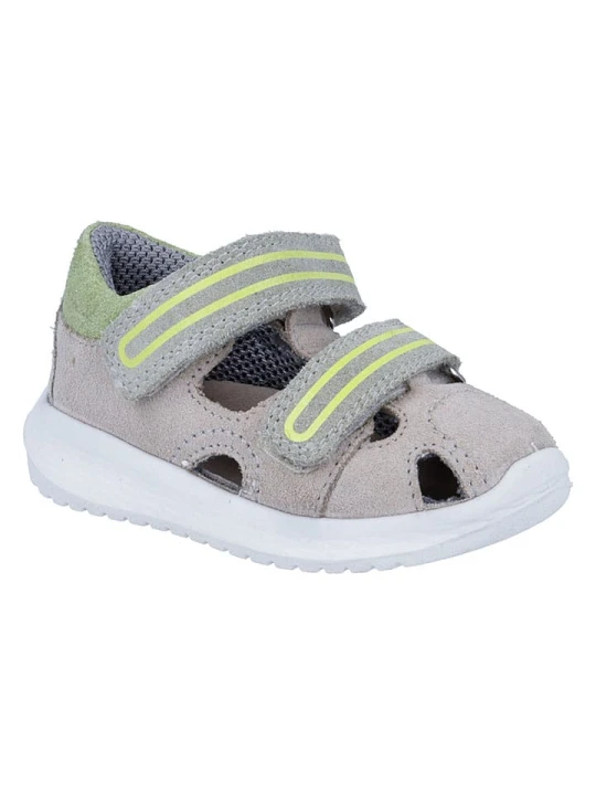 Zdjęcie produktu Richter Shoes Skórzane półsandały "Timmy" w kolorze zielonym rozmiar: 23