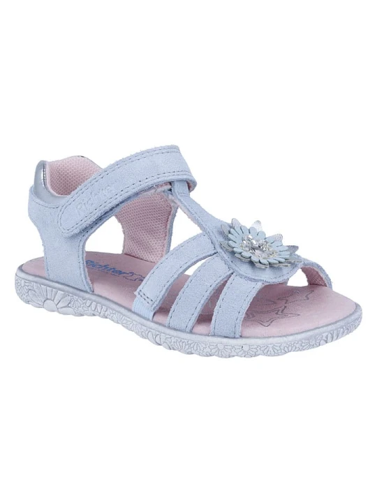 Zdjęcie produktu Richter Shoes Skórzane sandały "Sole" w kolorze błękitnym rozmiar: 31