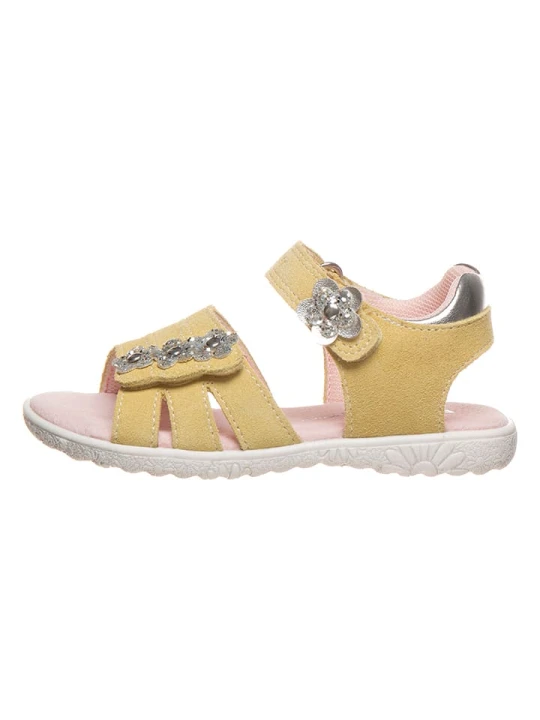Zdjęcie produktu Richter Shoes Skórzane sandały w kolorze żółtym rozmiar: 33