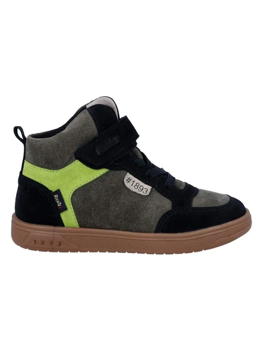 Zdjęcie produktu Richter Shoes Skórzane sneakersy "1893" w kolorze oliwkowo-zielonym rozmiar: 34