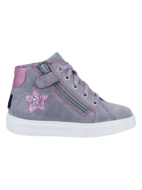 Zdjęcie produktu Richter Shoes Skórzane sneakersy "Flora" w kolorze jasnoróżowo-szarym rozmiar: 35