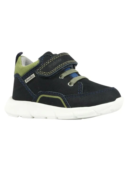 Zdjęcie produktu Richter Shoes Skórzane sneakersy "Hero" w kolorze granatowo-zielonym rozmiar: 24