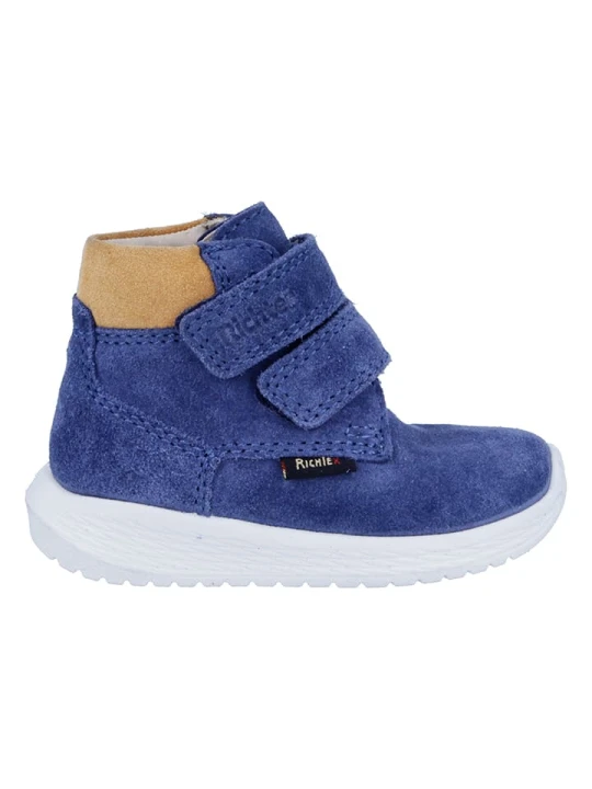 Zdjęcie produktu Richter Shoes Skórzane sneakersy "Timmy" w kolorze niebiesko-beżowym rozmiar: 24