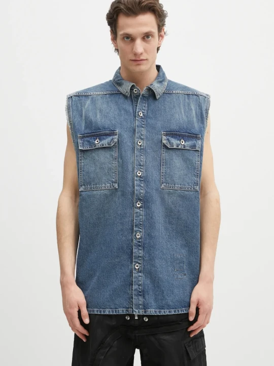 Zdjęcie produktu Rick Owens DRKSHDW bezrękawnik jeansowy Tommy Jumbo Outershirt