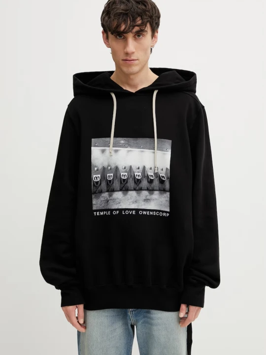 Zdjęcie produktu Rick Owens DRKSHDW bluza z kapturem bawełniana męska