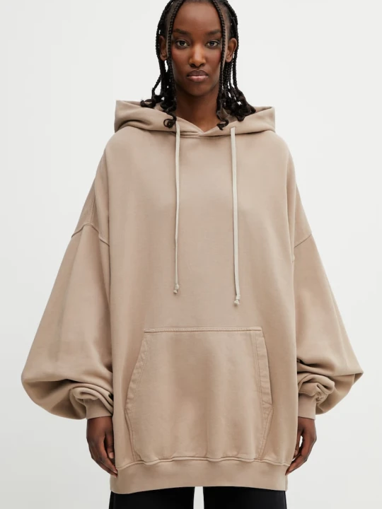 Zdjęcie produktu Rick Owens DRKSHDW Hun bluza z kapturem damska bawełniana