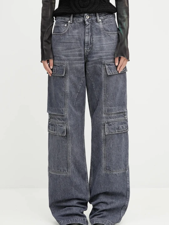 Zdjęcie produktu Rick Owens DRKSHDW jeansy bawełniane Double Cargo