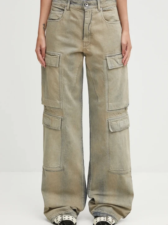Zdjęcie produktu Rick Owens DRKSHDW jeansy bawełniane Double Cargo